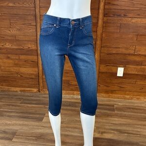 1822 Denim Deep Indigo Cropped Jeans
